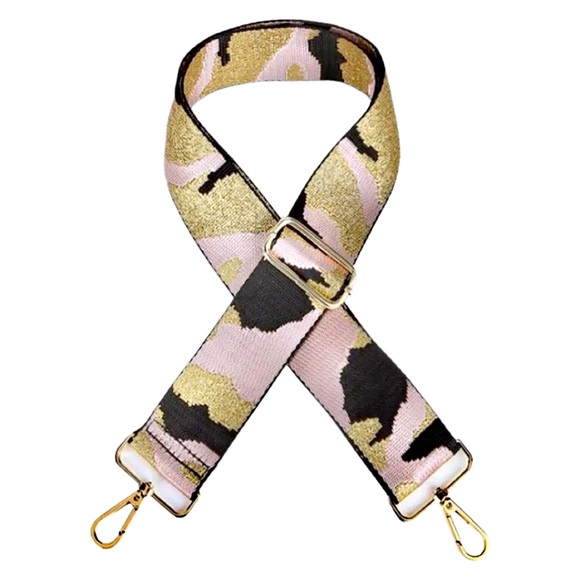 Pink & Gold Camouflage Adjustable Bag Strap - Picture 3 of 11